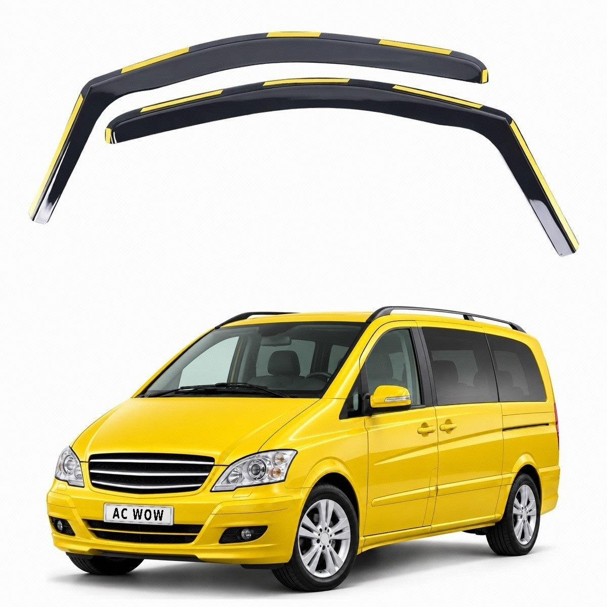 In-channel wind deflectors for Mercedes Vito / Viano W639 2003–2014 – AC Wow Shop