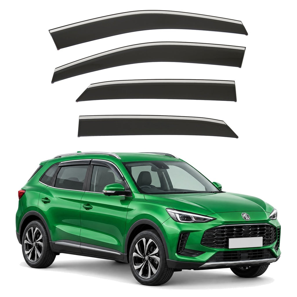 Stick-on chrome trim wind deflectors for MG ZS Mk2 2024–2027 – AC Wow Shop