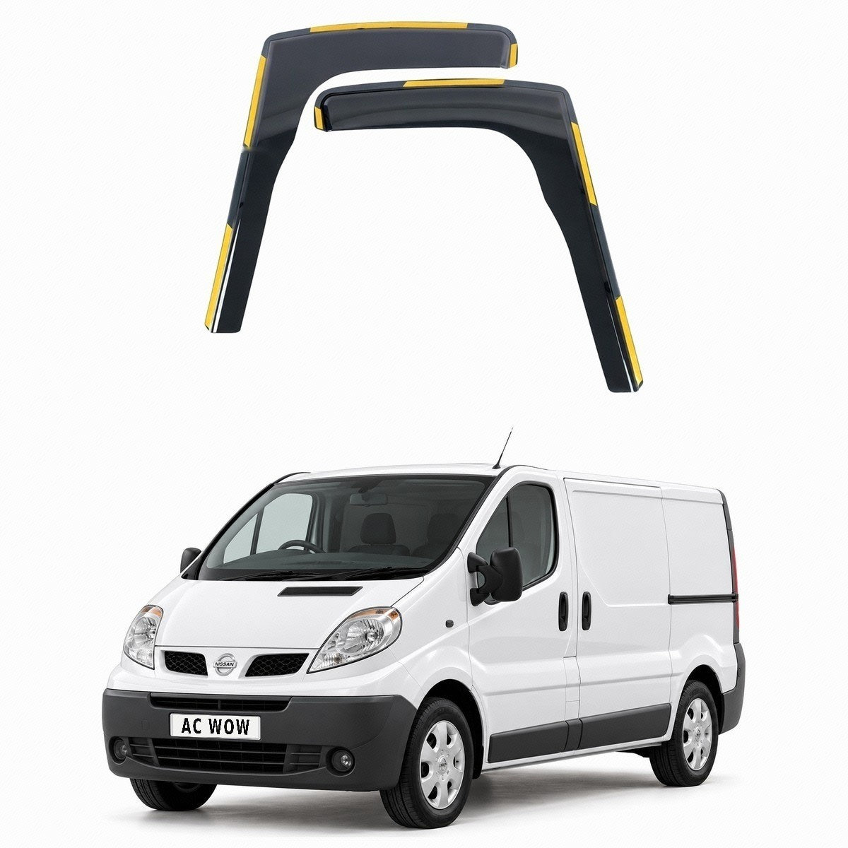 In-channel wind deflectors for Nissan Primastar (X83) 2001–2014 – AC Wow Shop