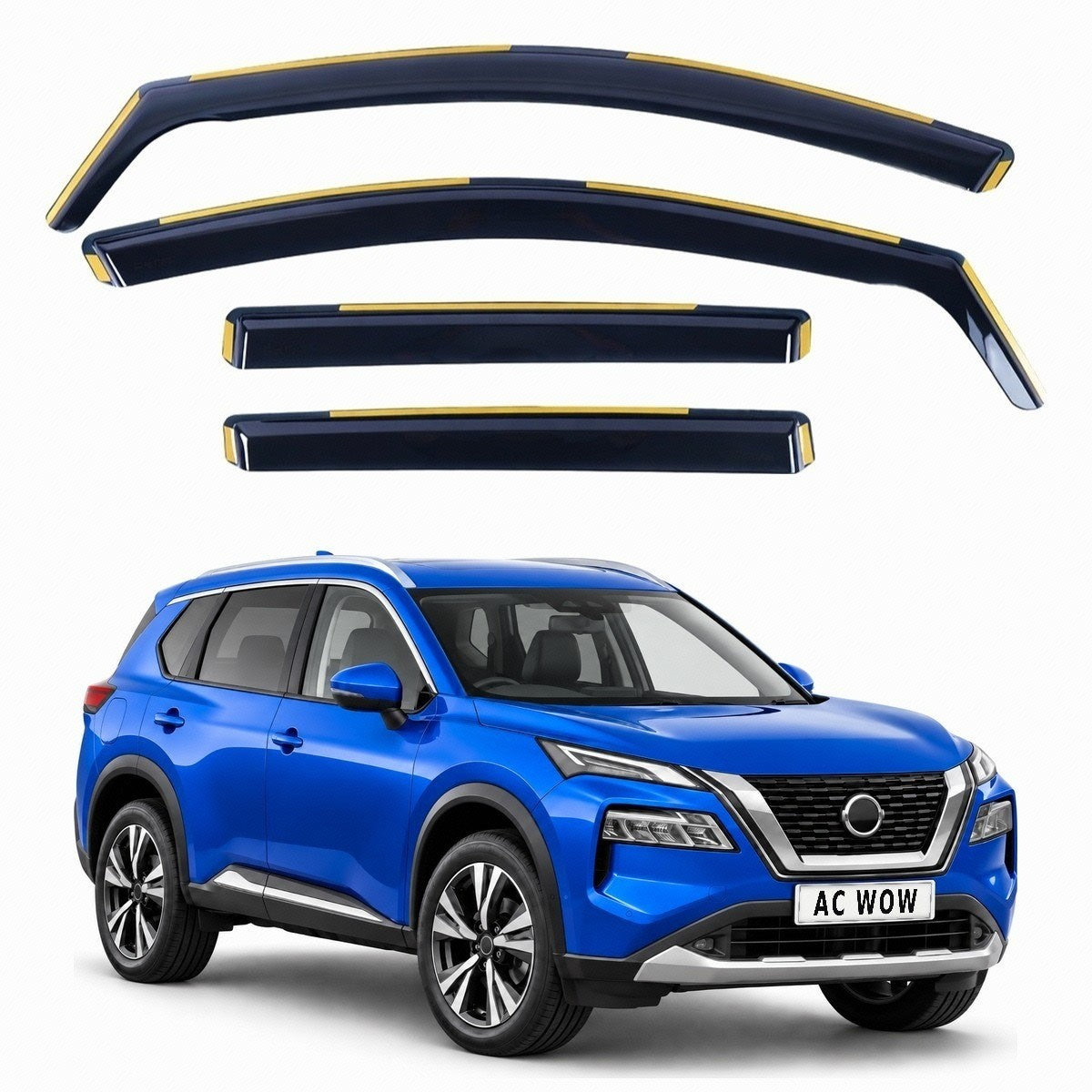In-channel wind deflectors for Nissan X-Trail T33 2021–2026 – AC Wow Shop