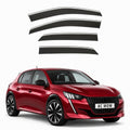 Stick-on chrome trim wind deflectors for Peugeot 208 Mk2 2019–2026 – AC Wow Shop