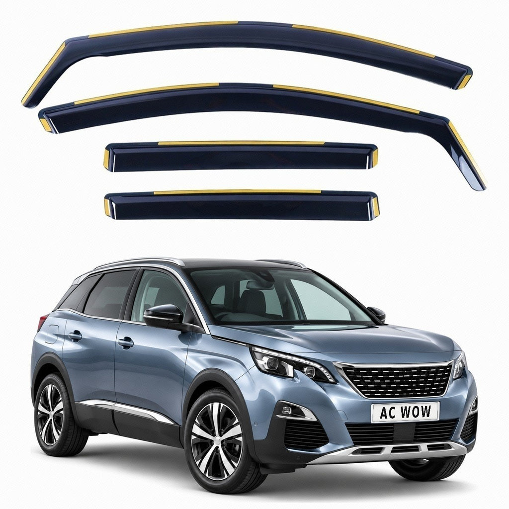 In-channel wind deflectors for Peugeot 3008 II 2016–2023 – AC Wow Shop