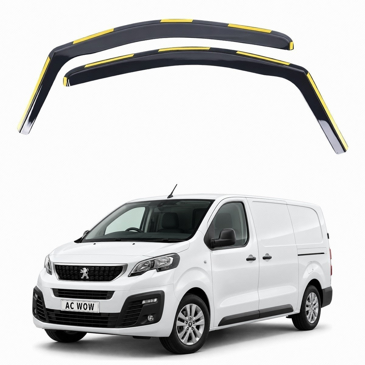 In-channel wind deflectors for Peugeot Expert (Mk3) 2016–2026 – AC Wow Shop
