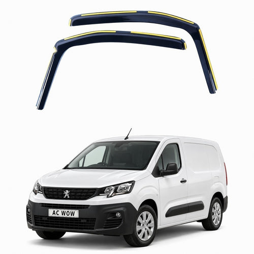In-channel wind deflectors for Peugeot Partner Mk3 (K9) 2018–2026 – AC Wow Shop