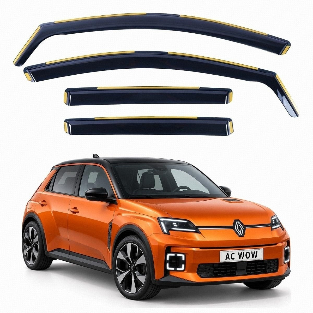 In-channel wind deflectors for Renault 5 E-Tech 2024–2027 – AC Wow Shop