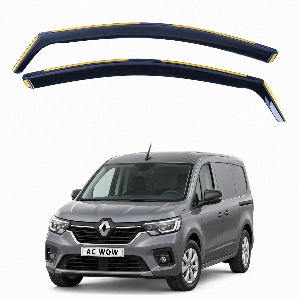 In-channel wind deflectors for Renault Kangoo III Mk3 2021–2026 – AC Wow Shop