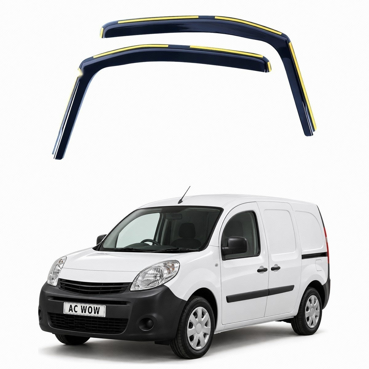 In-channel wind deflectors for Renault Kangoo (Mk2) 2007–2021 – AC Wow Shop