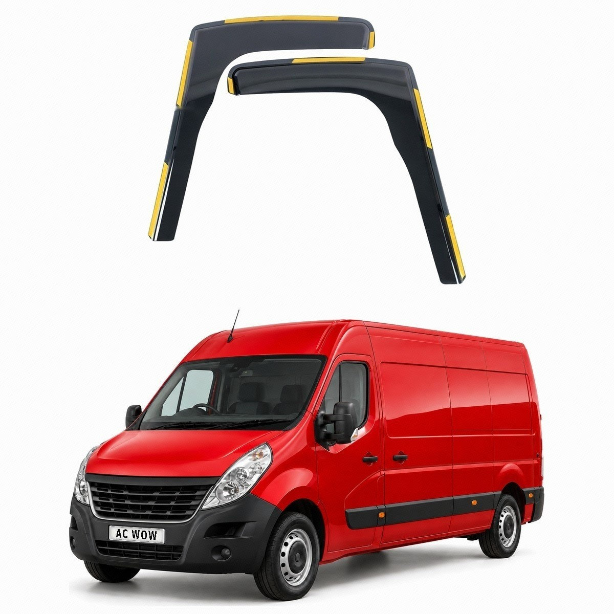 In-channel wind deflectors for Renault Master Mk3 2010–2021 – AC Wow Shop