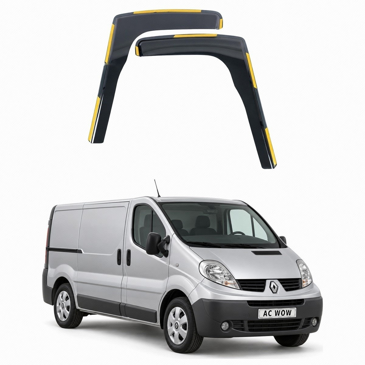In-channel wind deflectors for Renault Trafic Mk2 2001–2014 – AC Wow Shop