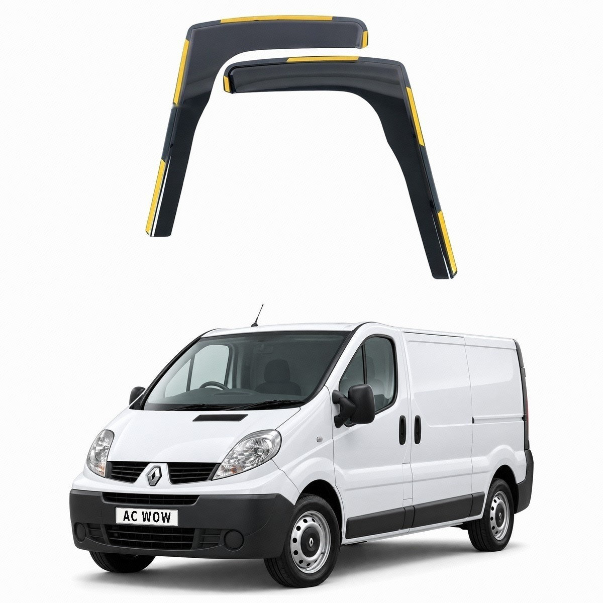 In-channel wind deflectors for Renault Trafic Mk2 / Vauxhall Vivaro A 2001–2014 – AC Wow Shop