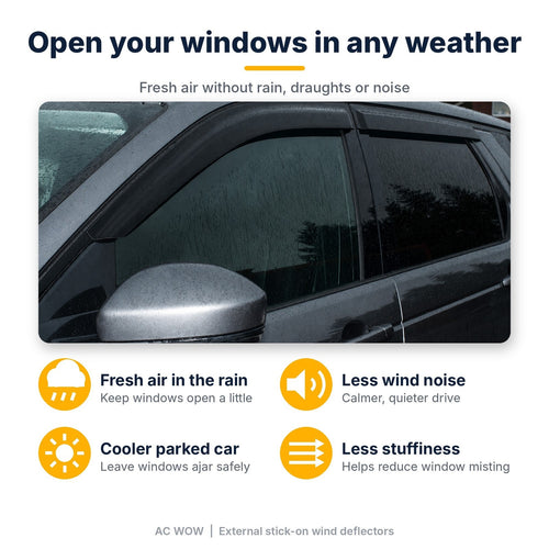 Stick-on wind deflectors for Audi Q5 Mk1 (8R) 2008–2017 – AC Wow Shop