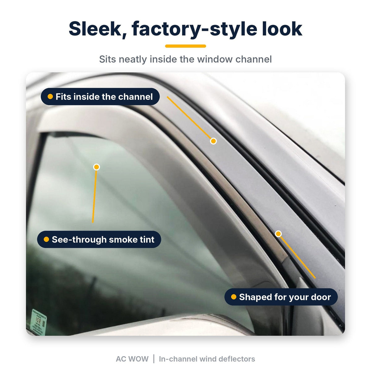 In-channel wind deflectors for Mercedes-Benz Citan W415 2012–2019 – AC Wow Shop