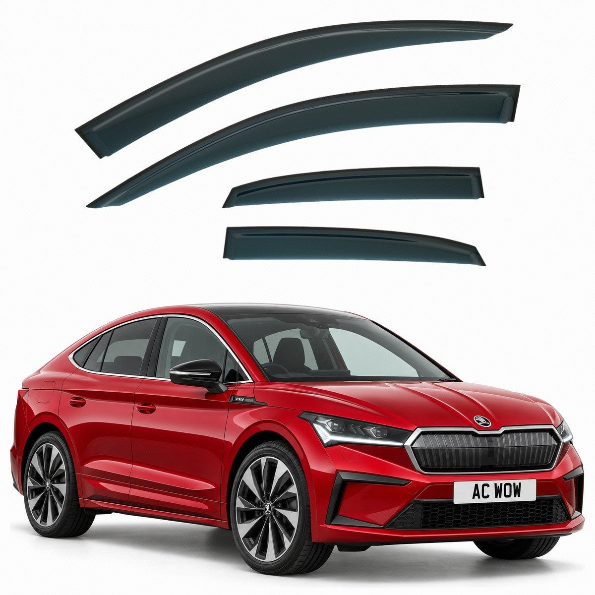 Stick-on wind deflectors for Skoda Enyaq Coupe 2022–2026 – AC Wow Shop