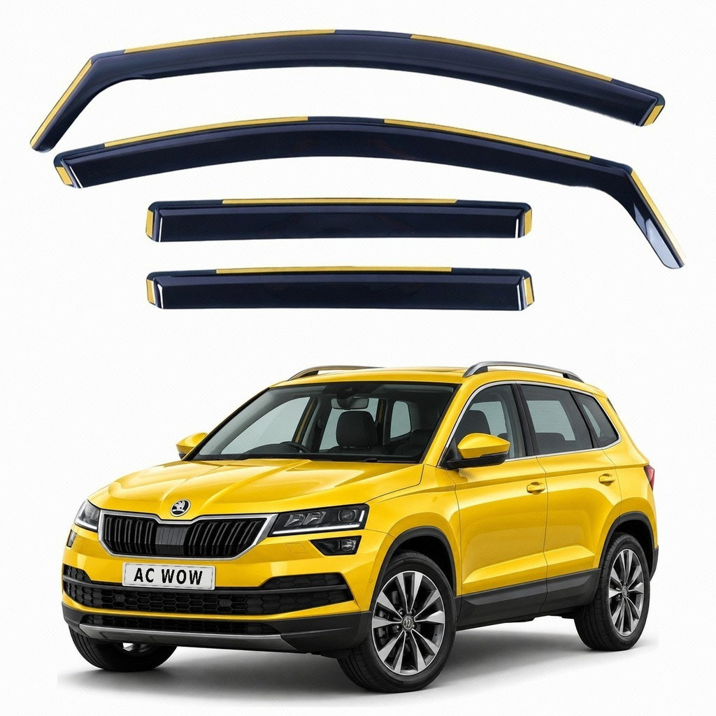 In-channel wind deflectors for Skoda Karoq Mk1 (NU7) 2017–2025 – AC Wow Shop