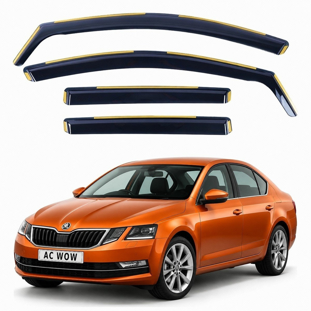 In-channel wind deflectors for Skoda Octavia Mk3 Saloon 2012–2020 – AC Wow Shop
