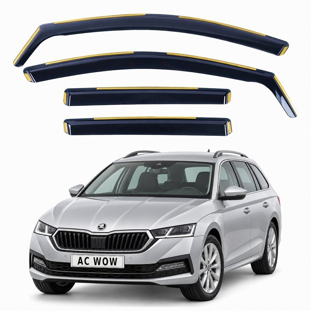 In-channel wind deflectors for Skoda Octavia Mk4 Combi Estate 2020–2026 – AC Wow Shop
