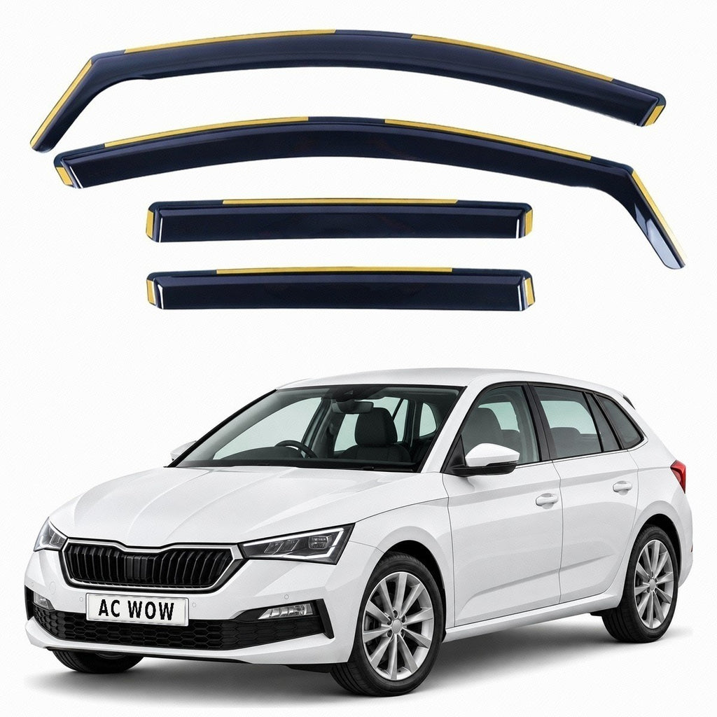 In-channel wind deflectors for Skoda Scala Mk1 (NW1) 2019–2026 – AC Wow Shop