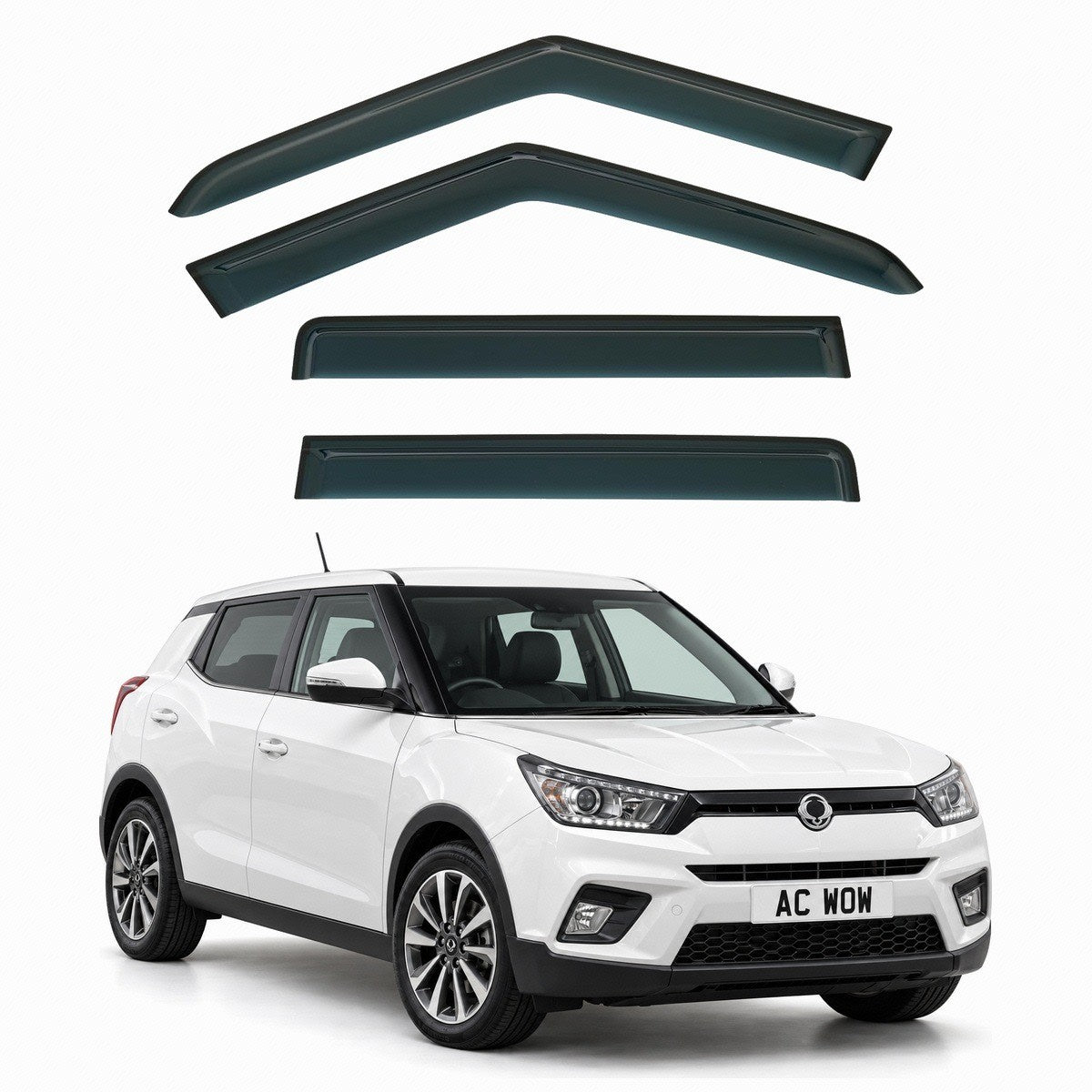 Stick-on wind deflectors for SsangYong Tivoli 2015–2026 – AC Wow Shop