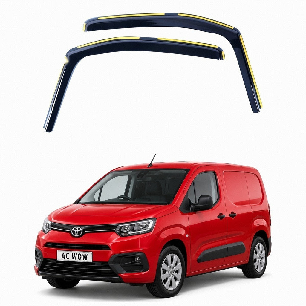 In-channel wind deflectors for Toyota Proace City Mk1 (K9) 2019–2026 – AC Wow Shop