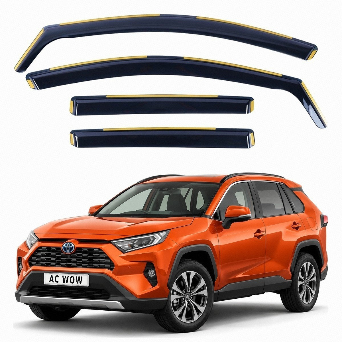 In-channel wind deflectors for Toyota RAV4 XA50 Mk5 2018–2024 – AC Wow Shop