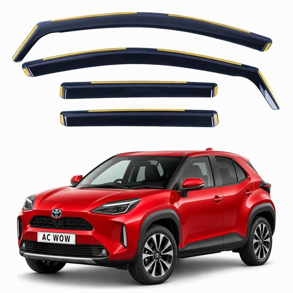 In-channel wind deflectors for Toyota Yaris Cross Hybrid (XP210) 2020–2026 – AC Wow Shop