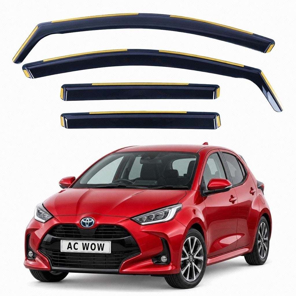 In-channel wind deflectors for Toyota Yaris Mk4 XP210 2020–2026 – AC Wow Shop