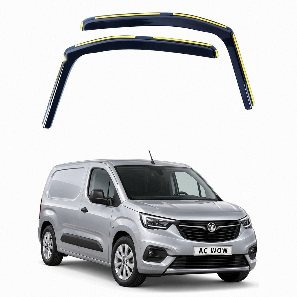 In-channel wind deflectors for Vauxhall Combo E Mk5 (K9) 2018–2026 – AC Wow Shop