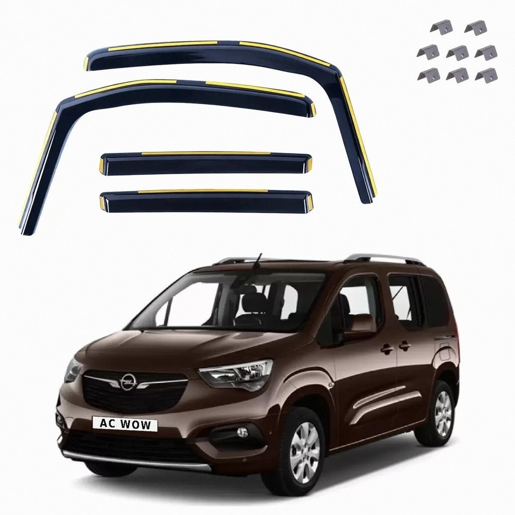 In-channel wind deflectors for Vauxhall Combo E Mk5 (K9) 2018–2026 – AC Wow Shop