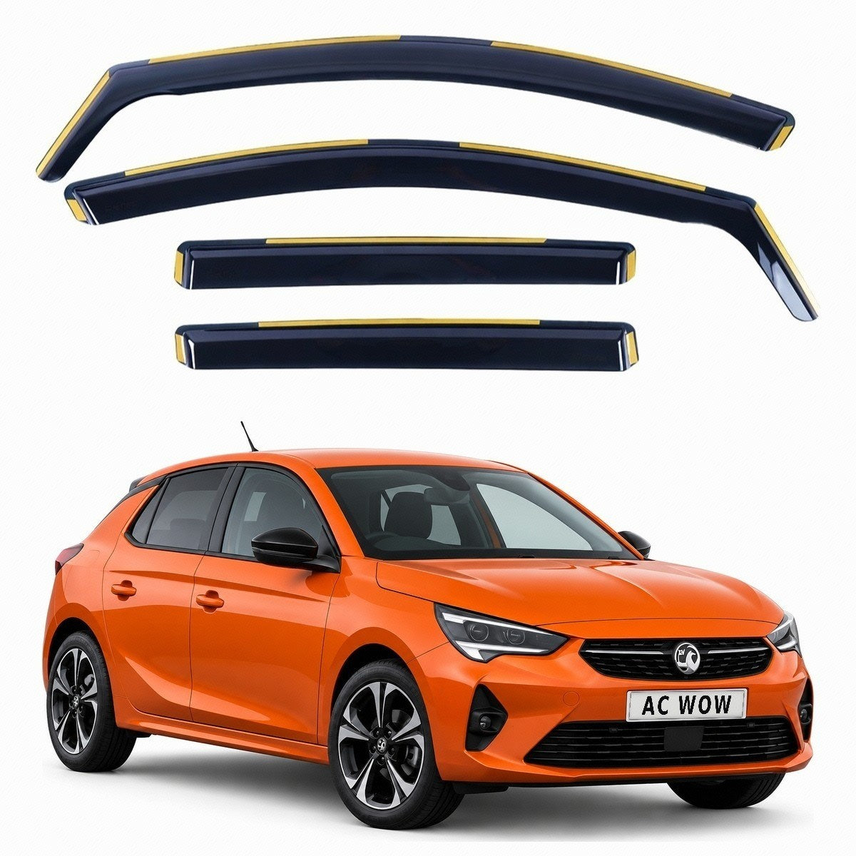 In-channel wind deflectors for Vauxhall Corsa F / Corsa-e 2019–2026 – AC Wow Shop