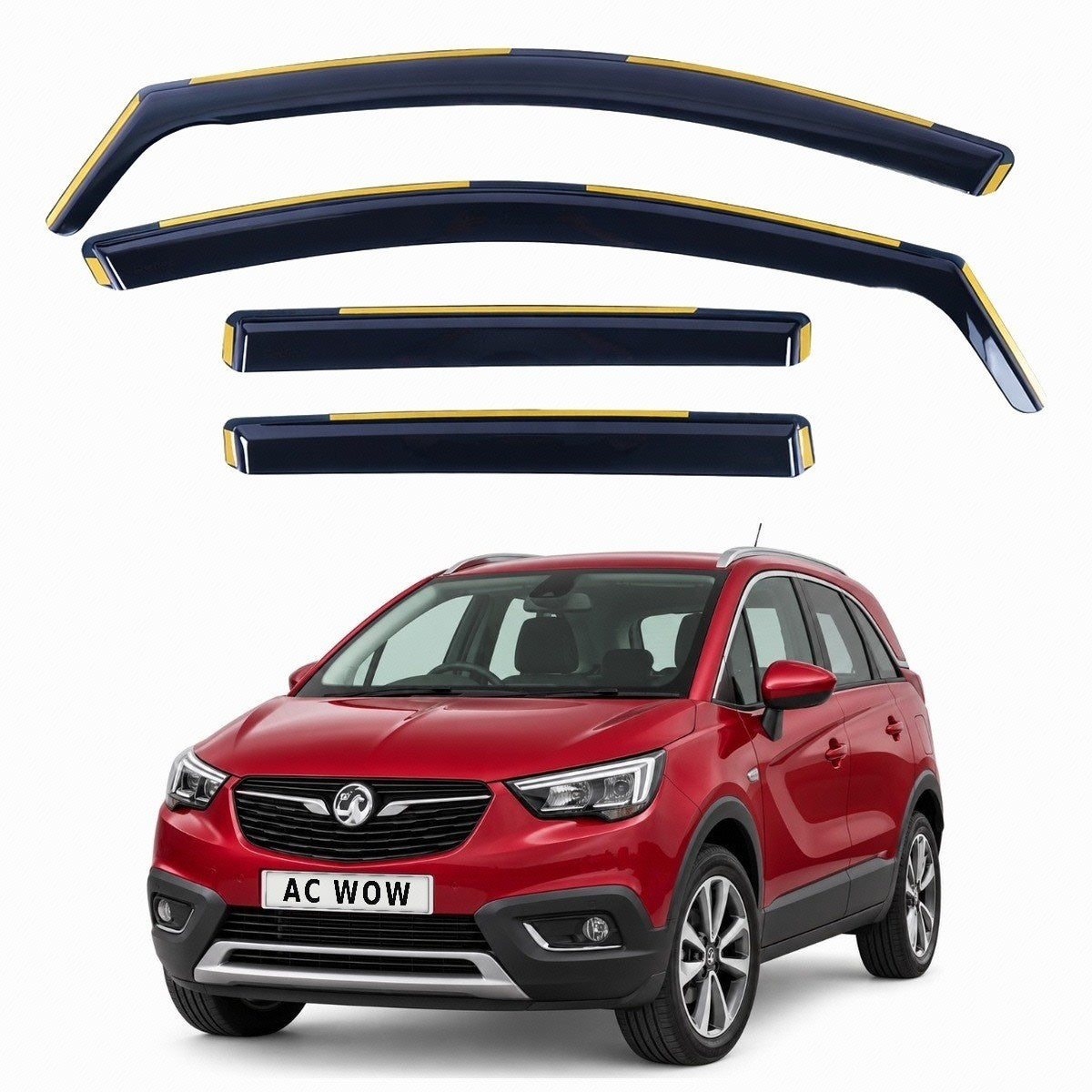 In-channel wind deflectors for Vauxhall Crossland X Crossland 2017–2024 – AC Wow Shop