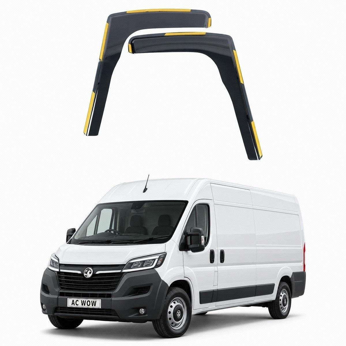 In-channel wind deflectors for Vauxhall Movano C (Mk3) 2021–2027 – AC Wow Shop