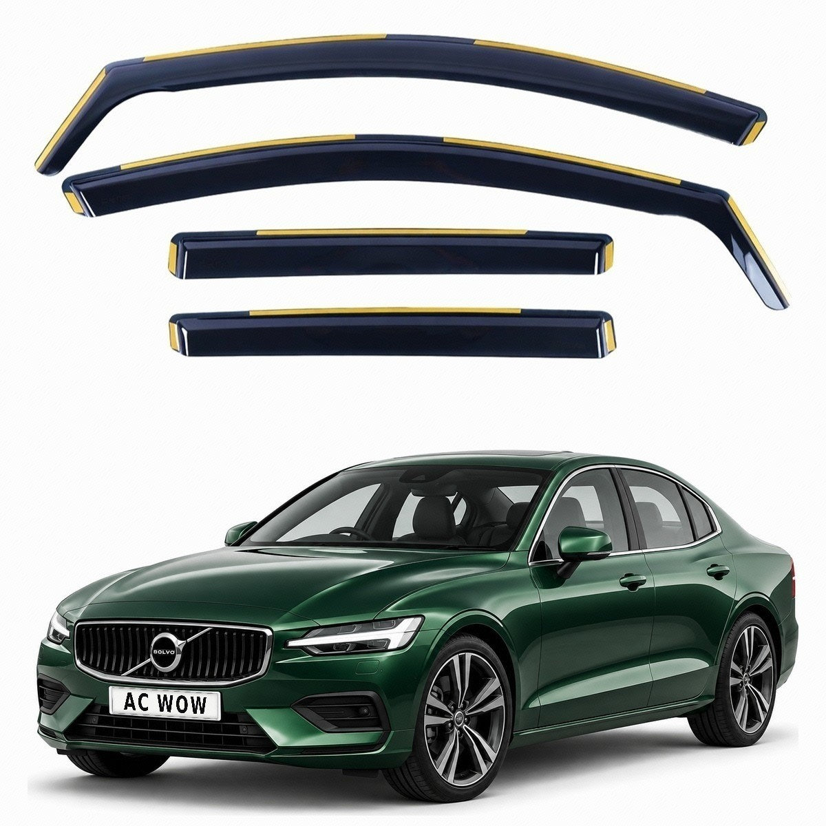 In-channel wind deflectors for Volvo S60 (Mk3) 2018–2025 – AC Wow Shop