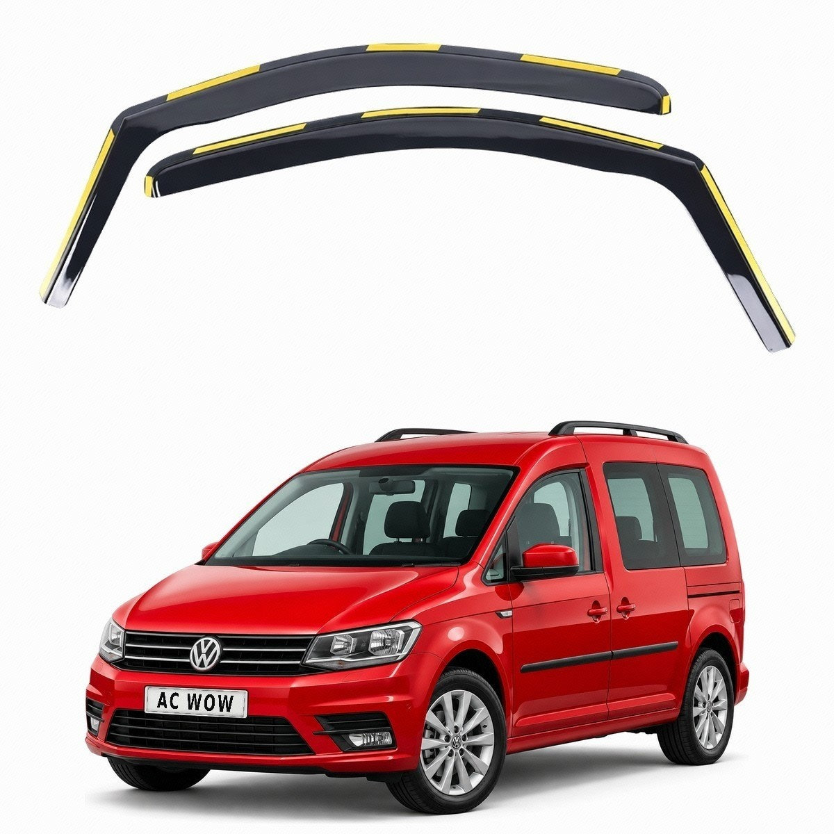 In-channel wind deflectors for VW Caddy Mk4 2015–2020 – AC Wow Shop
