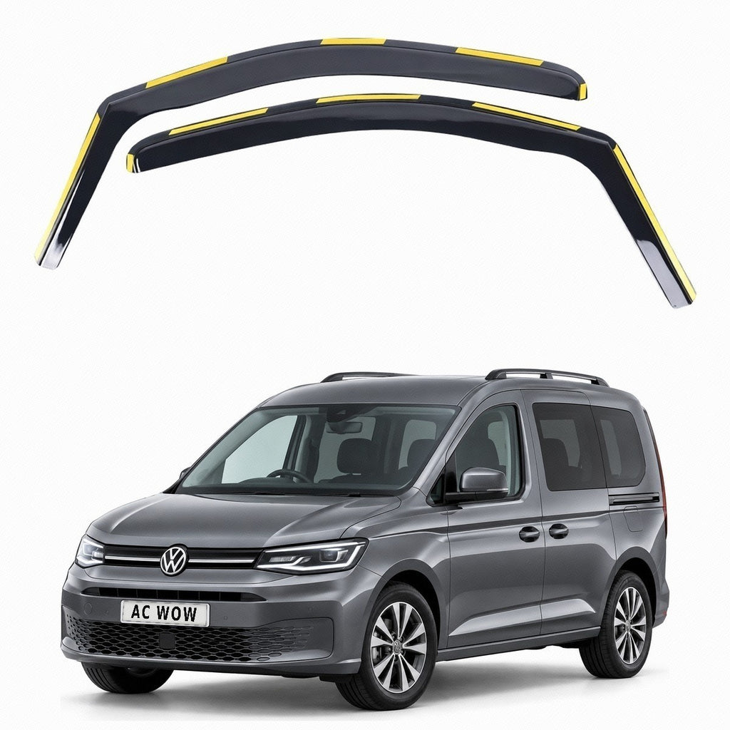 In-channel wind deflectors for VW Caddy Mk5 2020–2028 – AC Wow Shop