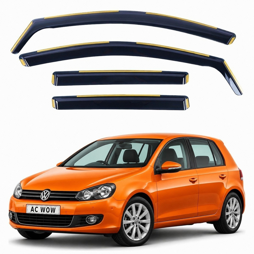 In-channel wind deflectors for VW Golf 6 Mk6 Hatchback 2008–2013 – AC Wow Shop
