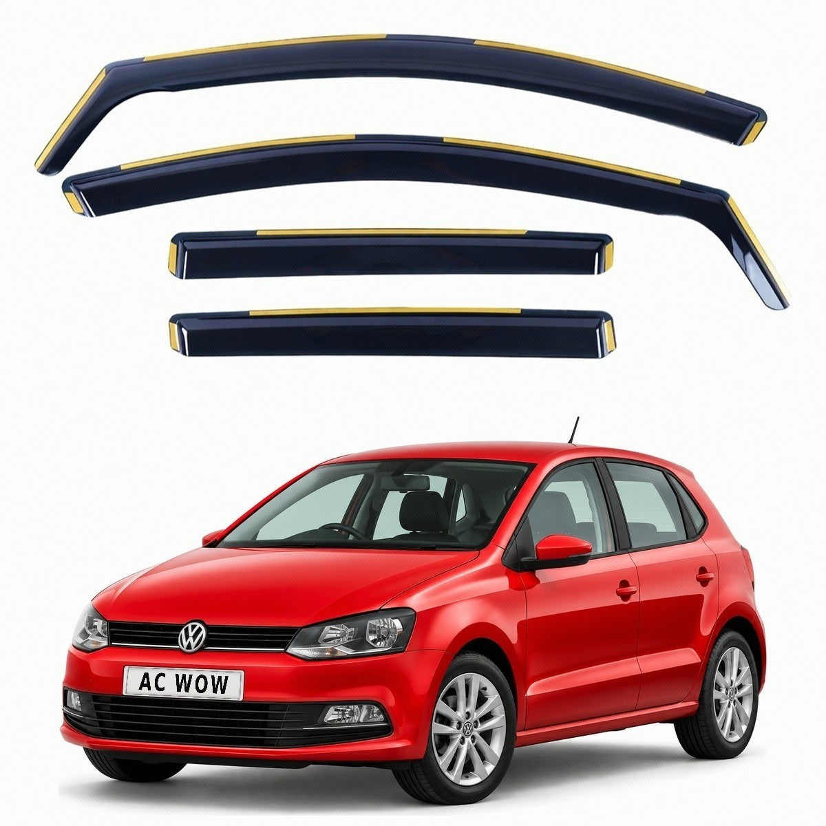 In-channel wind deflectors for VW Polo Mk5 5-door 2009–2017 – AC Wow Shop