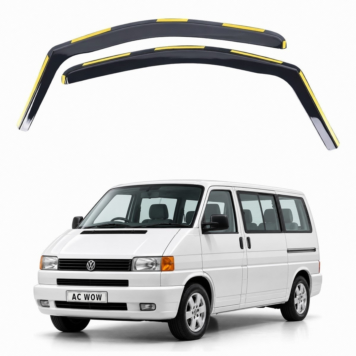 In-channel wind deflectors for VW T4 Transporter Caravelle Eurovan 1990–2003 – AC Wow Shop