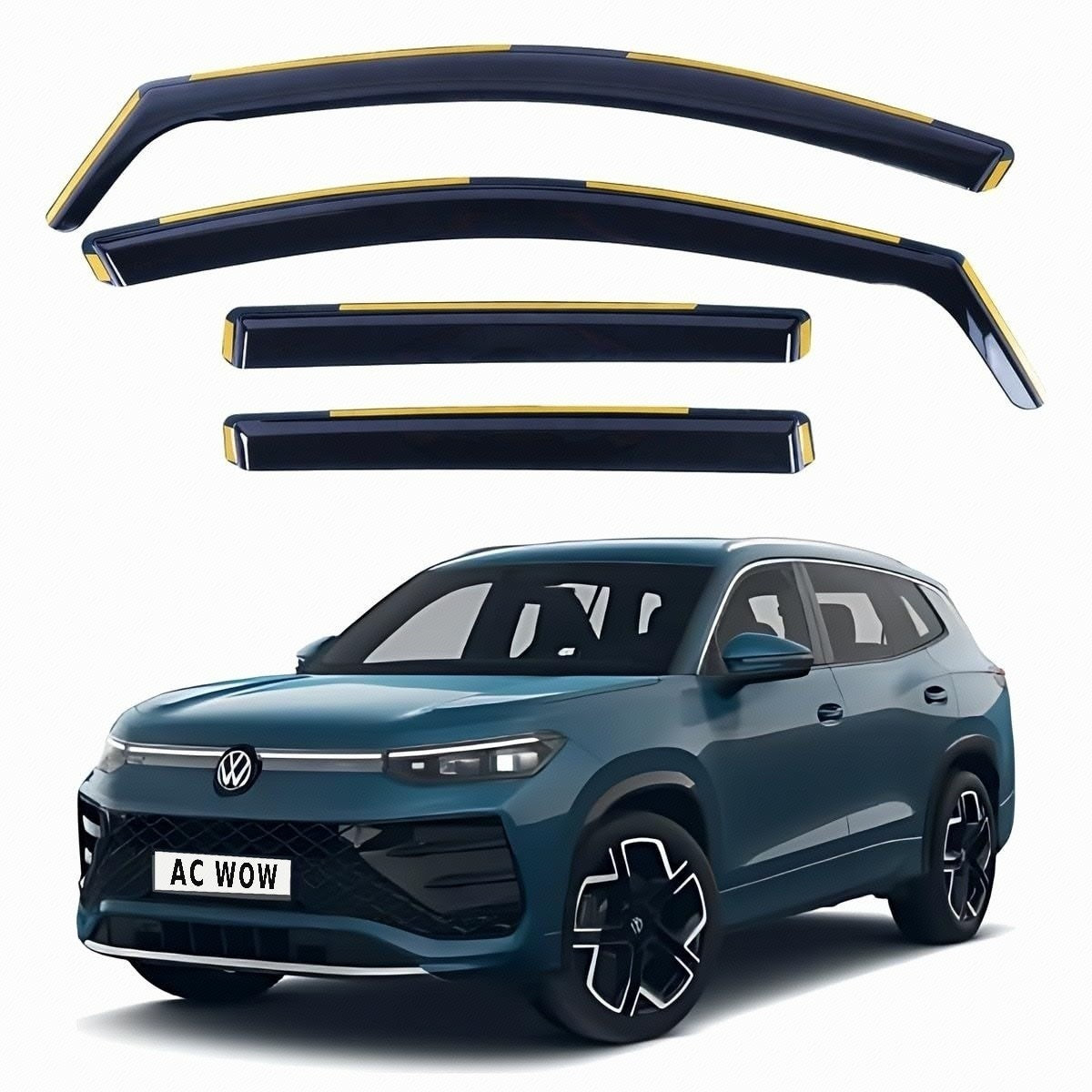 In-channel wind deflectors for VW Tayron 2024–2027 – AC Wow Shop