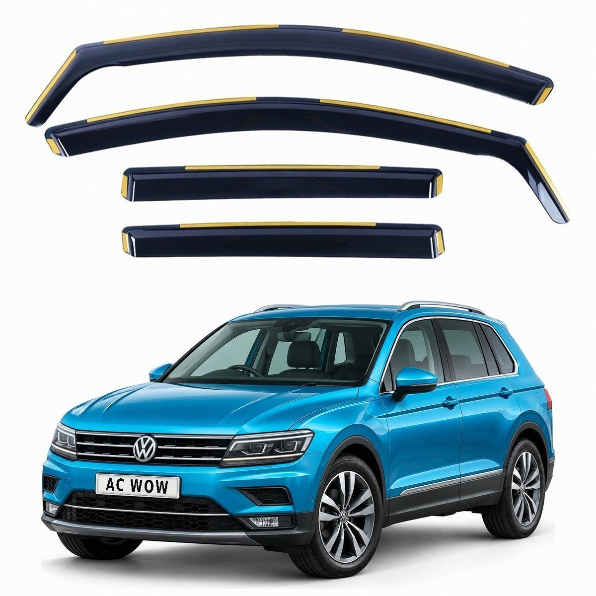 In-channel wind deflectors for VW Tiguan (Mk2) 2016–2023 – AC Wow Shop