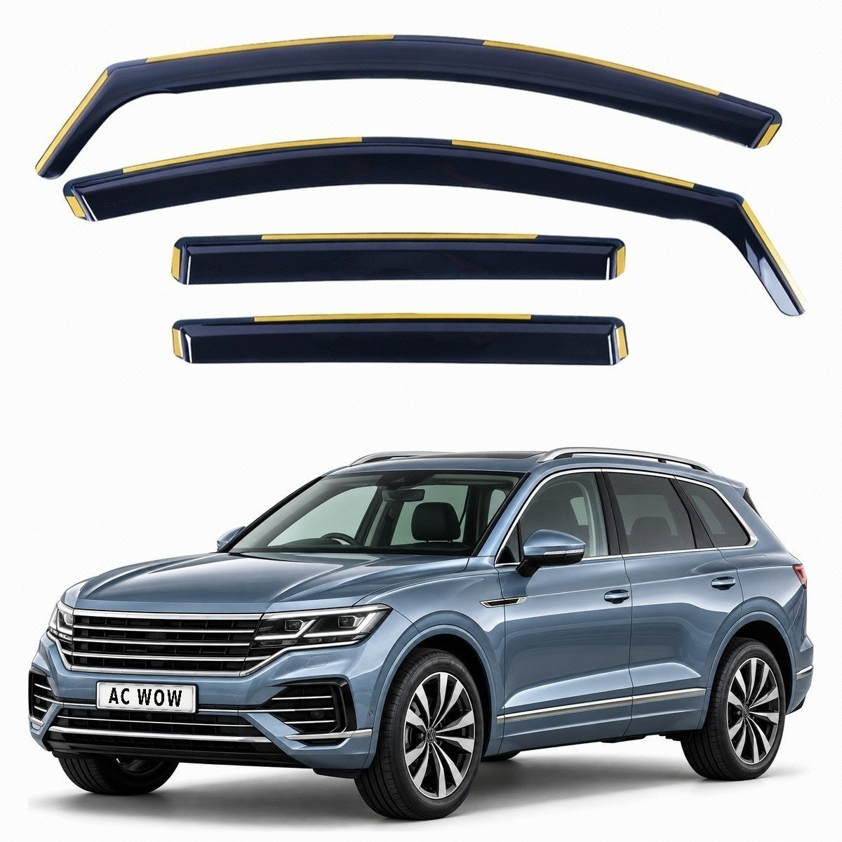 In-channel wind deflectors for VW Touareg Mk3 2018–2026 – AC Wow Shop