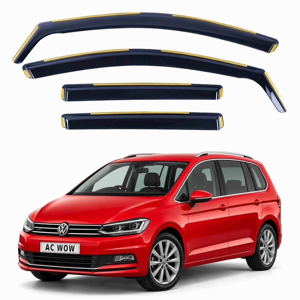 In-channel wind deflectors for VW Touran Mk2 2015–2026 – AC Wow Shop