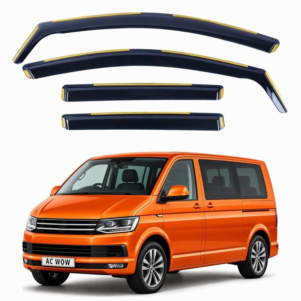 In-channel wind deflectors for VW Transporter T5 T6 T6.1 Multivan 2003–2024 – AC Wow Shop