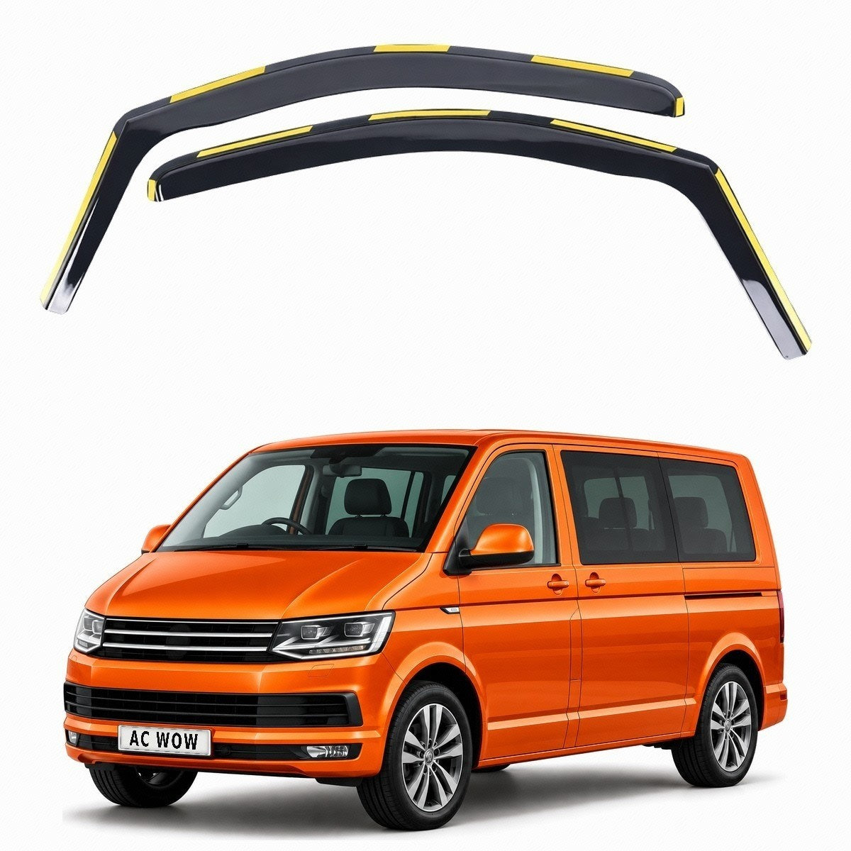In-channel wind deflectors for VW Transporter T6 / T6.5 2015–2021 – AC Wow Shop