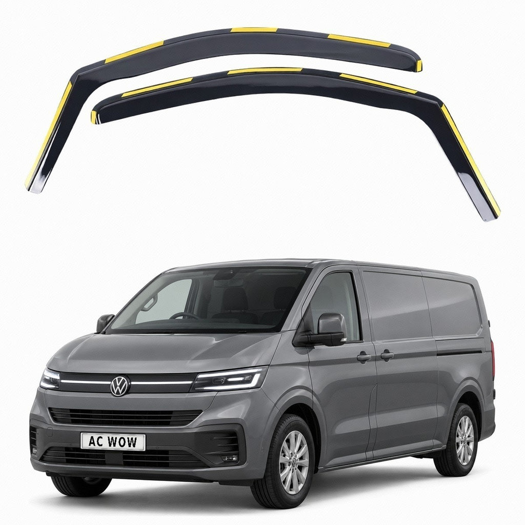 In-channel wind deflectors for VW Transporter T7 / Caravelle 2024–2027 – AC Wow Shop